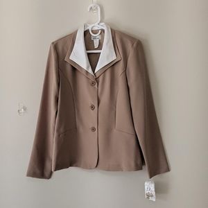 New JT Collection Tan Suit Coat Jacket